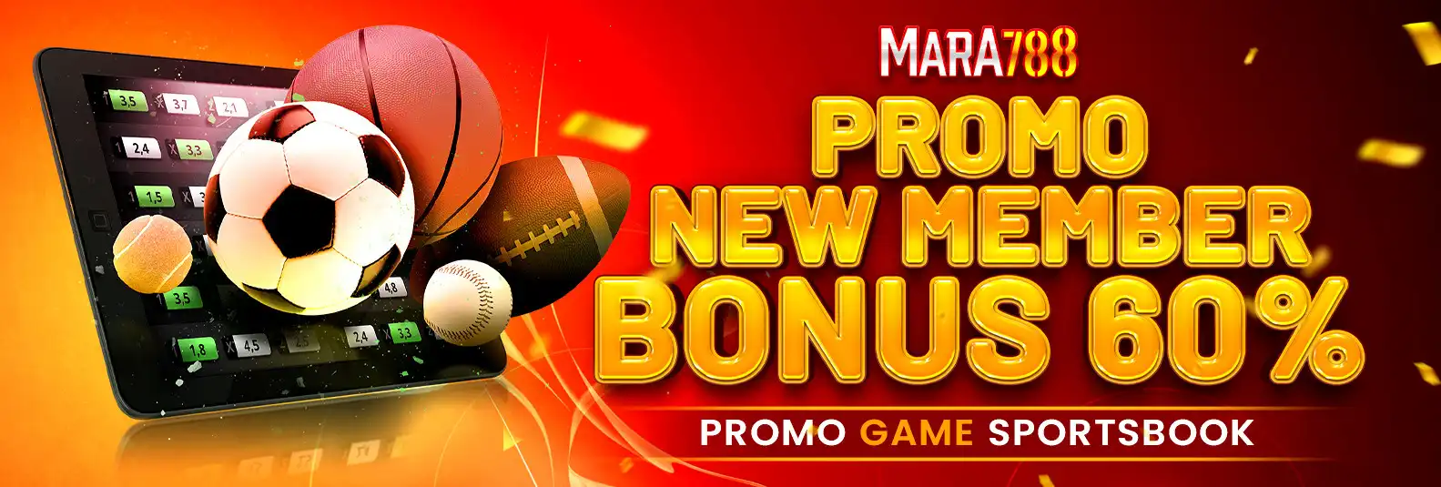 BONUS NEW MEMBER 60% SPORTBOOK